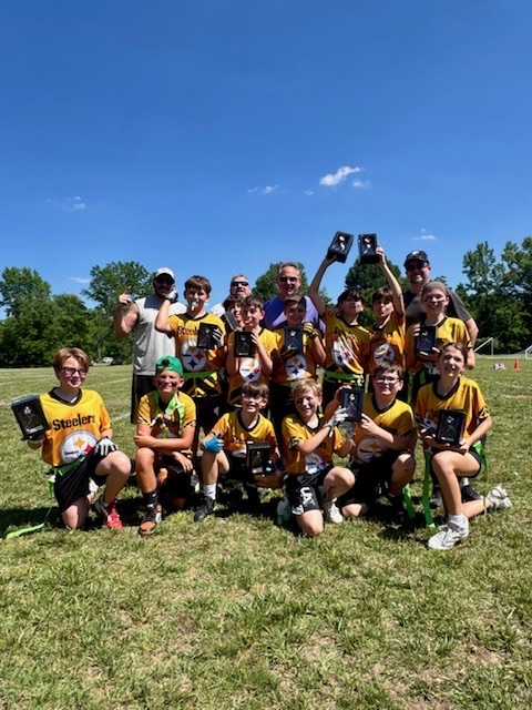 Steelers flag football team photo